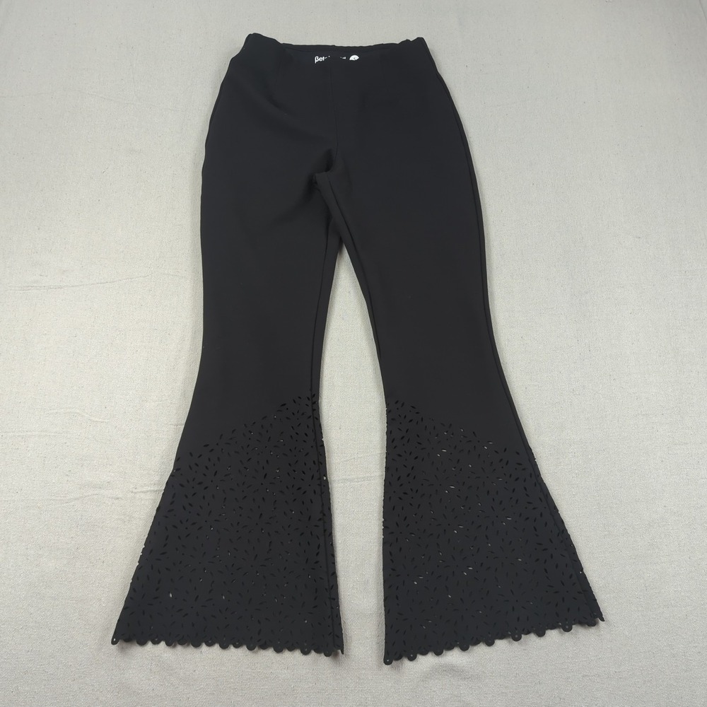 Betabrand Pants Womens Small 24 Black Boot Cut Stretch Yoga Preppy Office